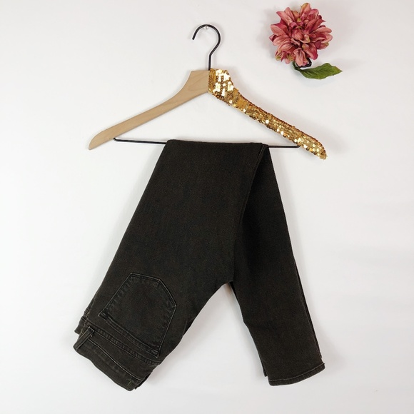 J Brand Denim - [J BRAND] Skinny Leg Denim Jeans Noir Brown